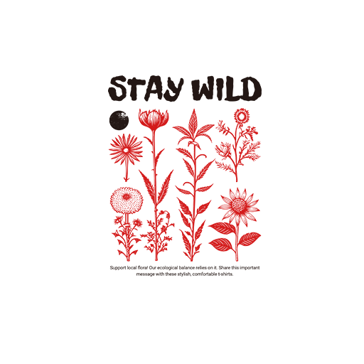 卡通植物图案手绘植物女装印花素材