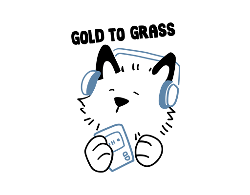 卡通小狗头像带耳机的狗头