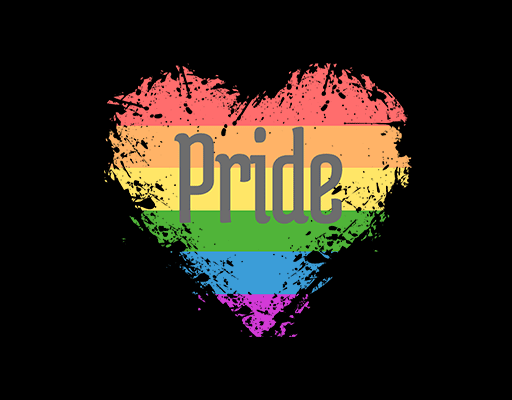 彩色爱心形图案涂鸦爱心