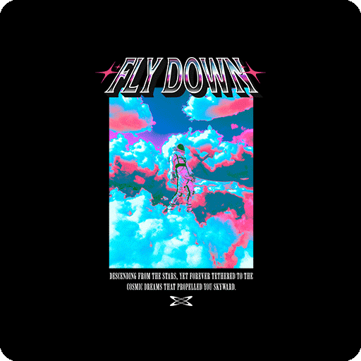 卡通天空云朵图案卡通宇航员图案立体英文字母图案