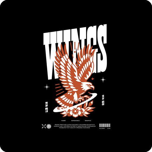 卡通老鹰图案手绘老鹰卡通英文字母图案