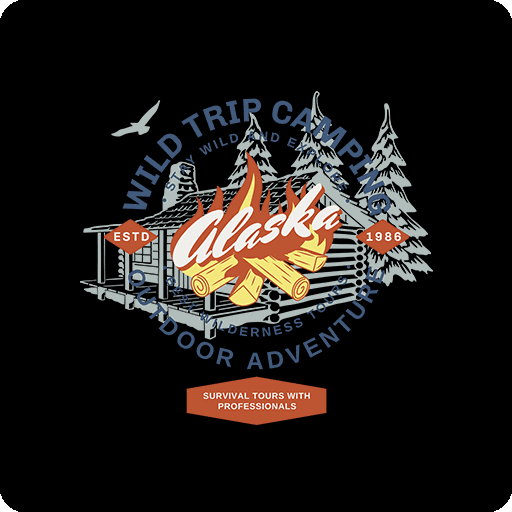 卡通房子火焰图案房屋图案