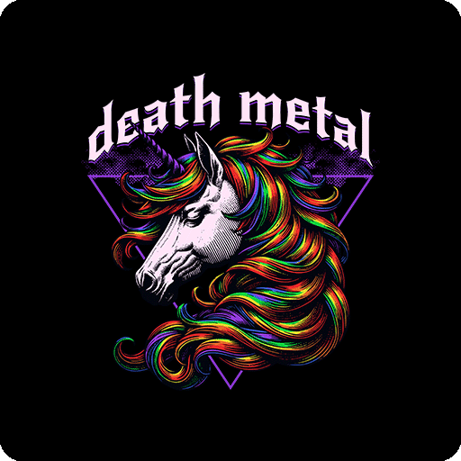 卡通马图案卡通独角兽图案彩色马头像