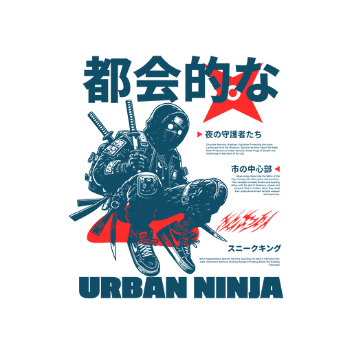 卡通人物图案武士图案卡通英文字母图案男装印花素材