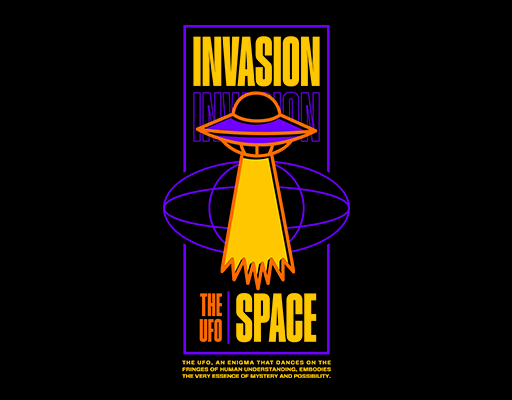 卡通飞碟图案卡通英文字母图案