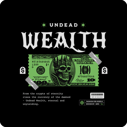 卡通英文字母图案骷髅头图案钱币纸币图案