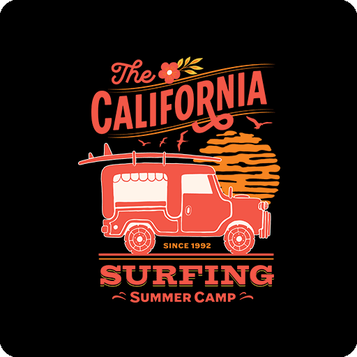 卡通汽车图案手绘汽车印花素材吉普车图案