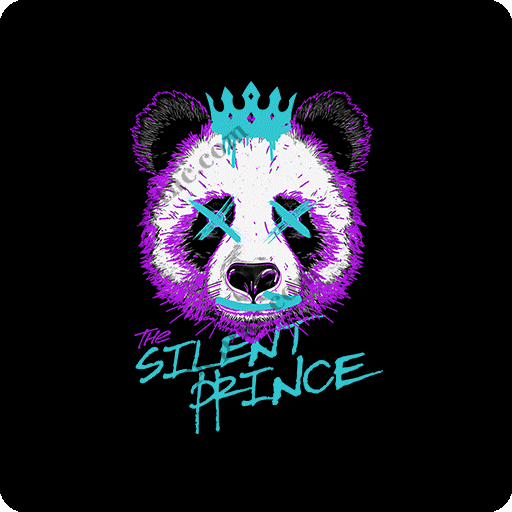 卡通熊猫头像手绘熊猫涂鸦熊猫印花素材