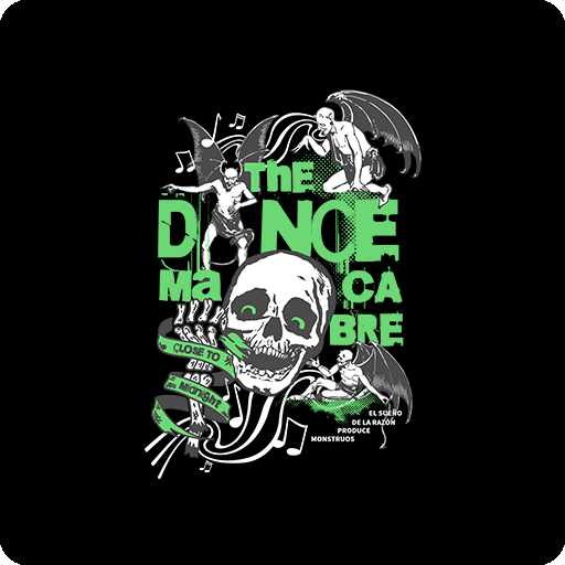 卡通英文字母图案骷髅头图案涂鸦英文字母