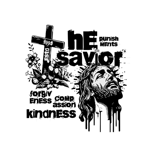 卡通人物头像破碎英文字母图案耶稣头像图案