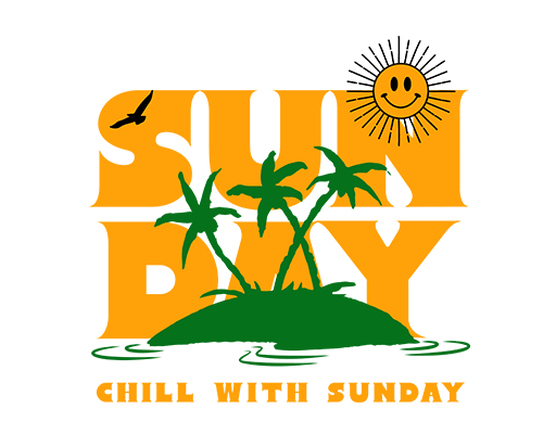 卡通植物图案卡通英文字母图案椰子树剪影图案太阳图案