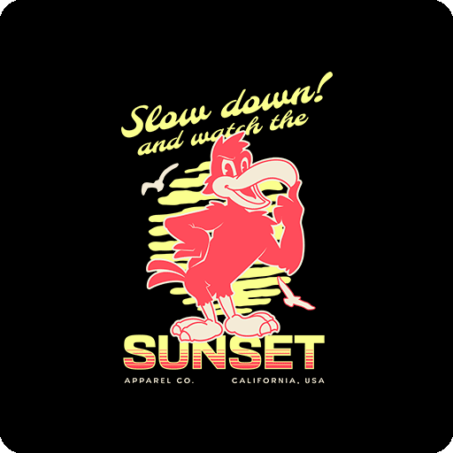 卡通鸟图案乌鸦图案卡通英文字母图案手写英文字母