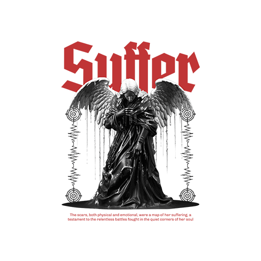 卡通天使图案手绘天使卡通文字印花素材