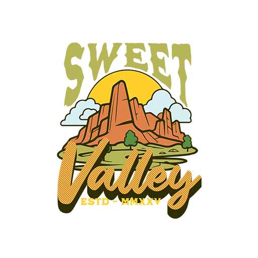 卡通山峰图案手绘山峰印花素材立体英文字母图案