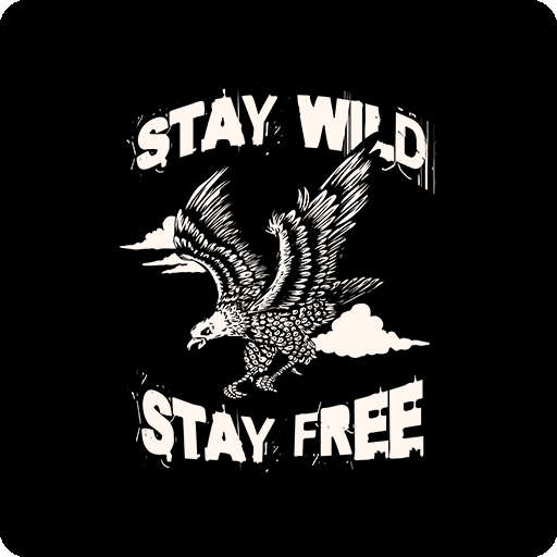 卡通老鹰图案手绘鹰印花素材卡通英文字母图案