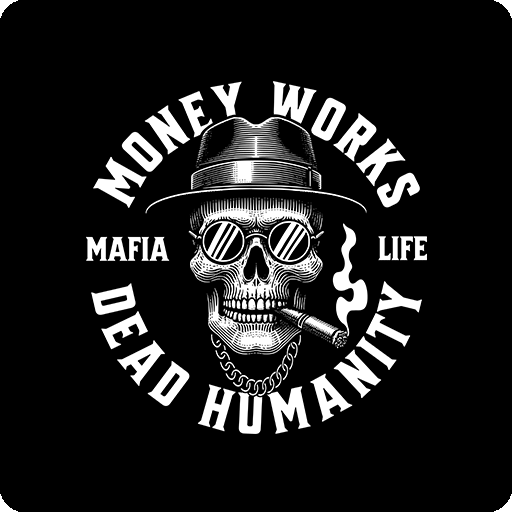 卡通英文字母图案戴帽子的骷髅头图案