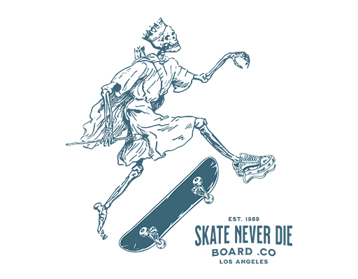 卡通骷髅头图案滑板的骷髅印花素材