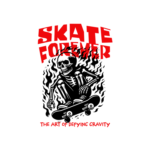 卡通骷髅头图案火焰骷髅头卡通英文字母图案