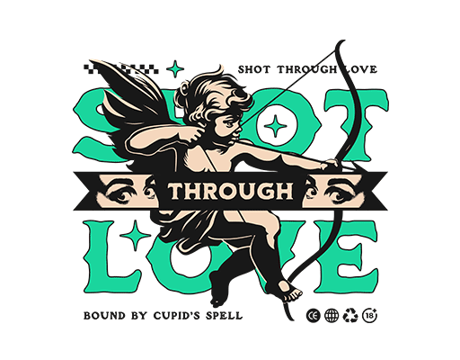 卡通男孩手绘男孩射箭男孩卡通天使图案