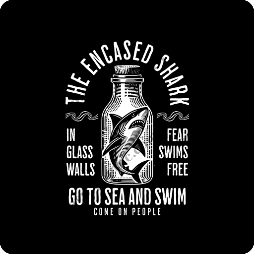 卡通鲨鱼图案卡通英文字母图案手绘鲨鱼玻璃瓶子