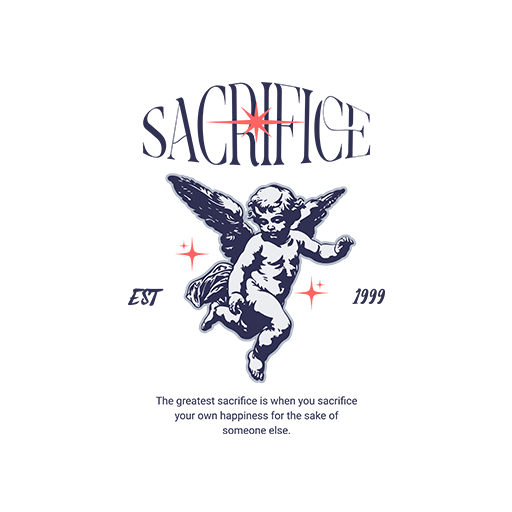 卡通人物图案卡通天使图案变形英文字母图案