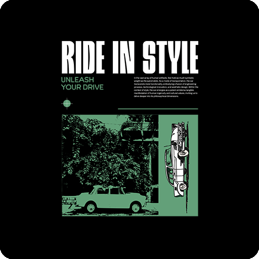 卡通汽车复古汽车印花图案卡通英文字母图案