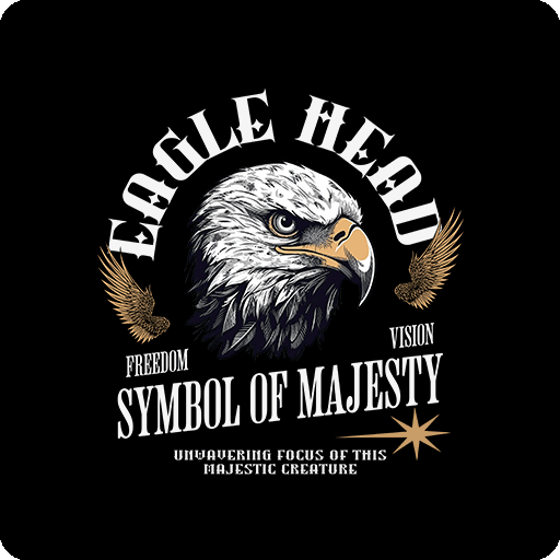 卡通老鹰头像手绘老鹰头像卡通鸟头像老鹰翅膀图案