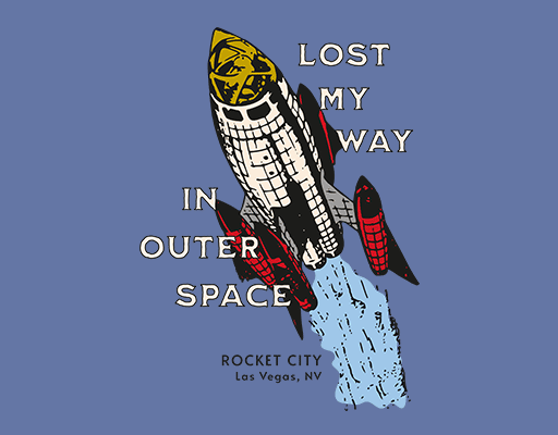 卡通火箭图案手绘火箭印花素材飞船图案