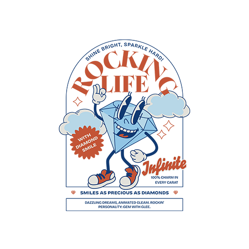 卡通钻石图案变形英文字母图案男装印花素材