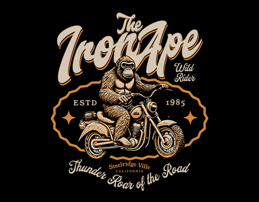 卡通大猩猩图案骑车的猴子图案手写英文字母图案