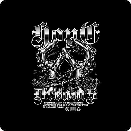 卡通手图案金属手指图案男装印花素材