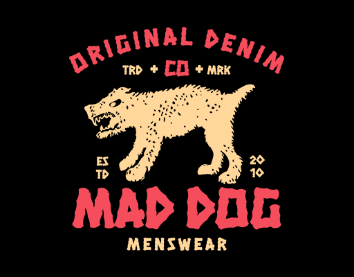 卡通动物图案手绘狗图案变形英文字母图案