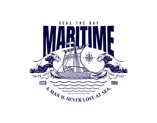 卡通海浪图案船图案变形英文字母图案男装印花素材