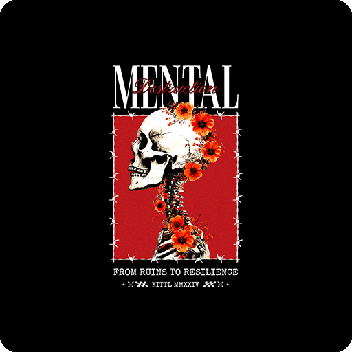 卡通骷髅头图案卡通英文字母图案男装印花素材