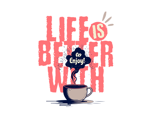 卡通英文字母图案咖啡图案手绘卡通涂鸦英文字母