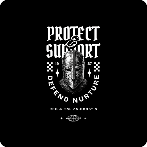 卡通武士头像头盔图案卡通英文字母图案