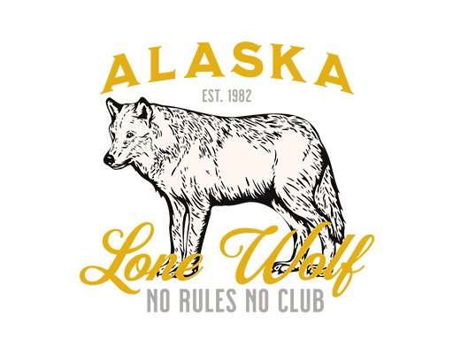 卡通动物图案卡通狼图案手绘狼印花素材