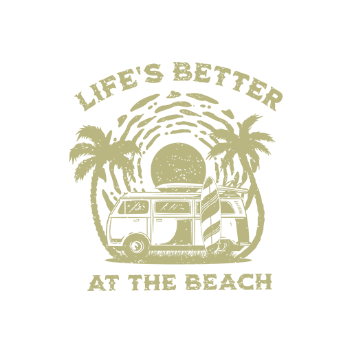 卡通椰子树图案变形英文字母图案破碎英文字母