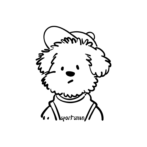 卡通小狗头像手绘小狗可爱卡通动物戴帽子狗头像