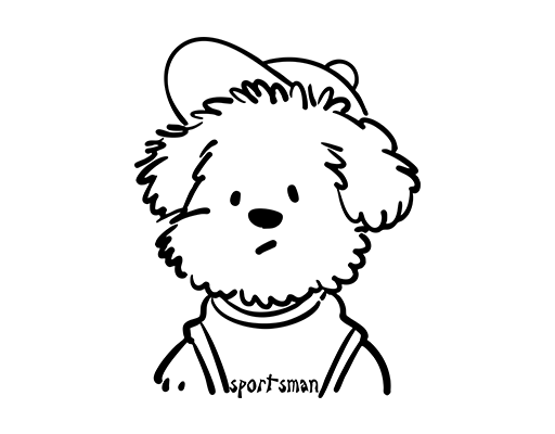 卡通小狗头像手绘小狗可爱卡通动物戴帽子狗头像