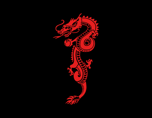 卡通龙图案男装印花素材卡通图腾