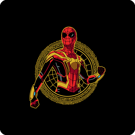 蜘蛛侠图案卡通人物图案圆形图案男装印花素材