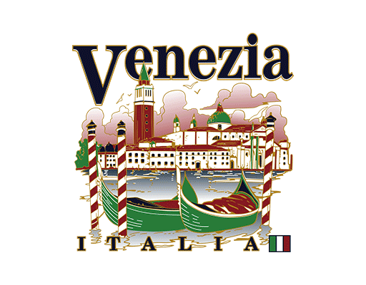 威尼斯小镇图案卡通建筑图案城市风景图案船图案