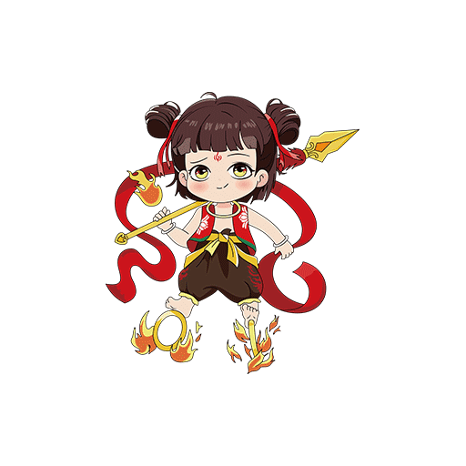 哪吒印花素材卡通神话人物图案卡通动画片人物