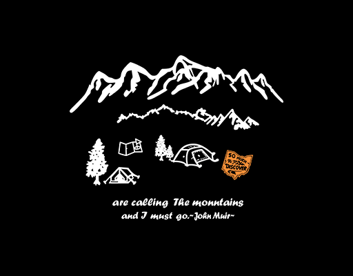 卡通山峰图案徽章图案涂鸦山峰户外印花素材