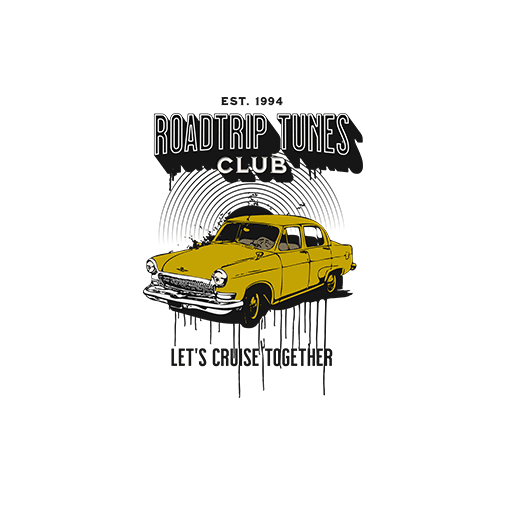 卡通汽车图案复古汽车老爷车图案涂鸦英文字母图案黄色汽车