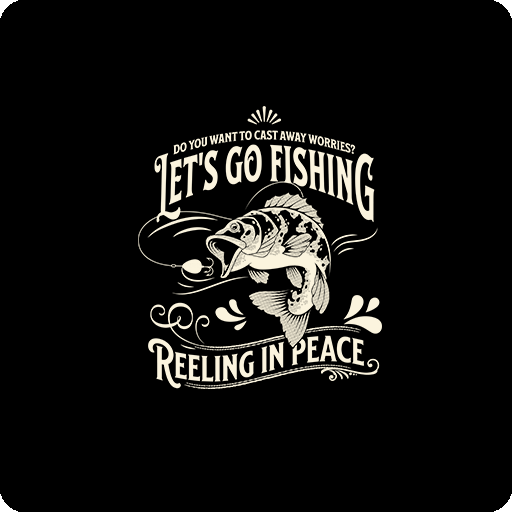 钓鱼图案卡通动物图案变形英文字母图案鲤鱼图案