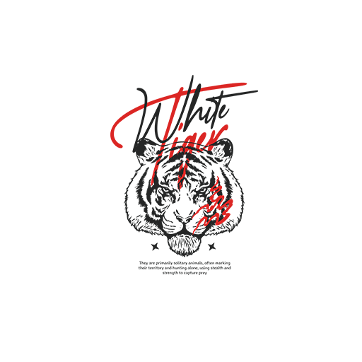 卡通老虎图案老虎头像手绘老虎手写英文字母图案