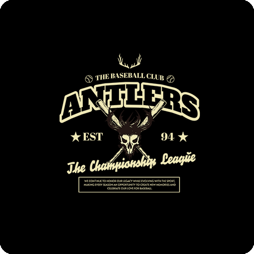 卡通英文字母卡通鹿头图案变形英文字母手写英文字母