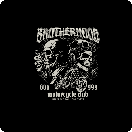 卡通骷髅头图案卡通赛车图案变形英文字母摩托车